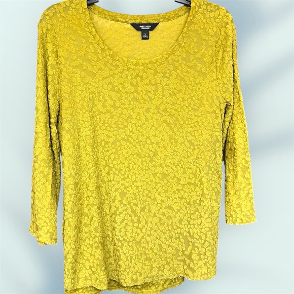 Simply Vera Vera Wang Tops - Simply Vera Vera Wang textured green gremlin urban boho long sleeve grunge tunic